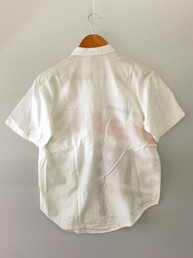 商品画像：半袖シャツ/L/コットン/WHT/無地 2