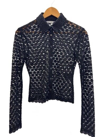 商品画像：長袖シャツ/1/コットン/ブラック/花柄/19105-1232 1