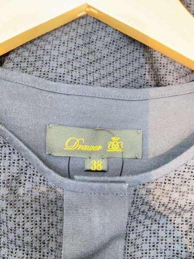 商品画像：半袖シャツ/38/コットン/ネイビー/無地/6511-299-0975 3