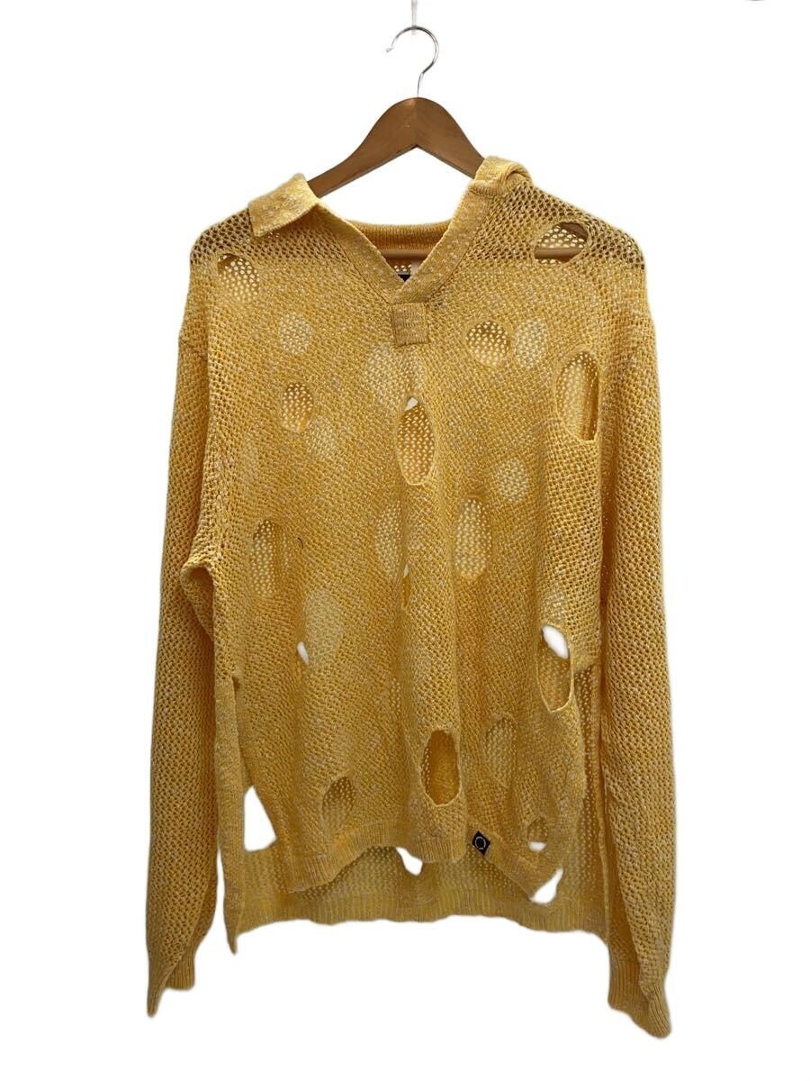 PHINGERIN / ニット・セーター(薄手)/M/アクリル/イエロー/無地/PD-251-KN-041