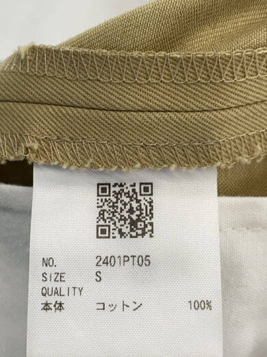 商品画像：NEW NOW/チノクロスパンツ/S/コットン/ベージュ/無地/2401PT05 5