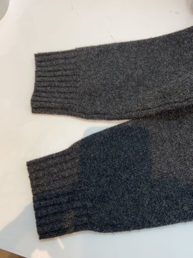 商品画像：使用感/ニット・セーター(厚手)/L/ウール/グレー/無地/I20919G00003 6