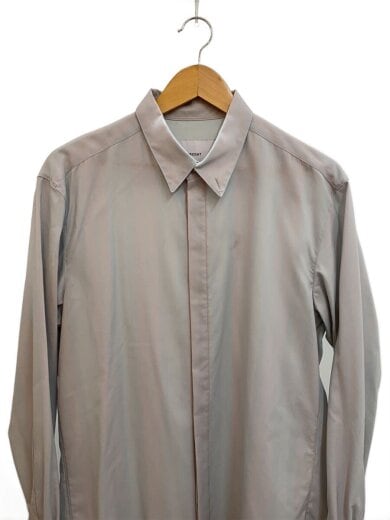 商品画像：長袖シャツ/M/ウール/ブルー/ストライプ/S24T01-NKST 1