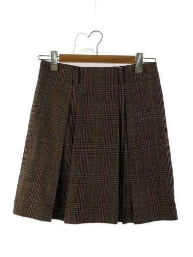 商品画像：スカート/XS/ウール/BRW/チェック 1