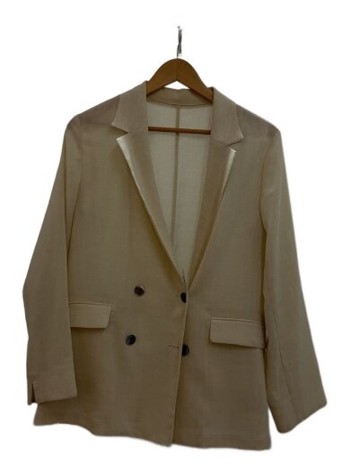 商品画像：テーラードジャケット/FREE/ポリエステル/ベージュ/無地/3622-199-0286 1