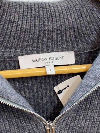 商品画像：ニット・セーター(厚手)/S/ウール/グレー/無地/LM0807KT1093 3