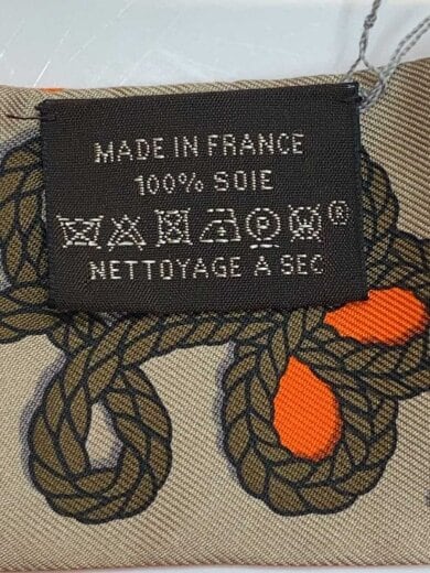 商品画像：スカーフ/シルク/オレンジ/総柄/レディース 3