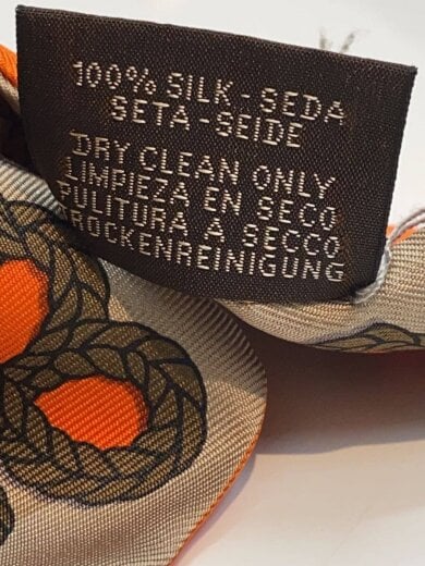 商品画像：スカーフ/シルク/オレンジ/総柄/レディース 4