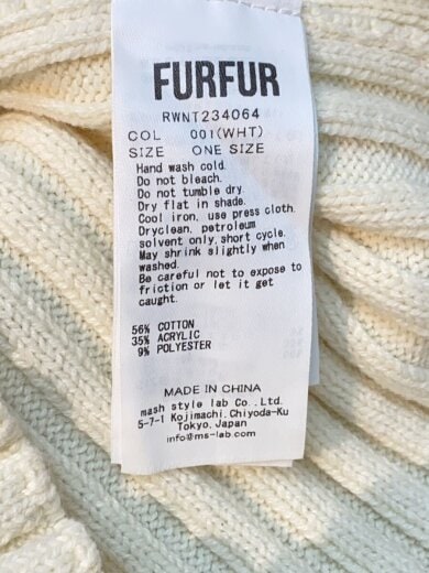 商品画像：ニット・セーター(厚手)/one/コットン/ホワイト/RWNT234064 4