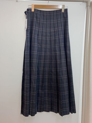 商品画像：スカート/38/ポリエステル/グレー/チェック/25-060-200-3150-4-0 2