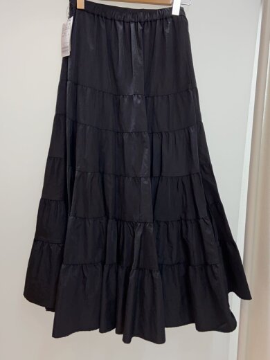 商品画像：スカート/FREE/ナイロン/ブラック/無地/25-060-912-3050-4-0 2