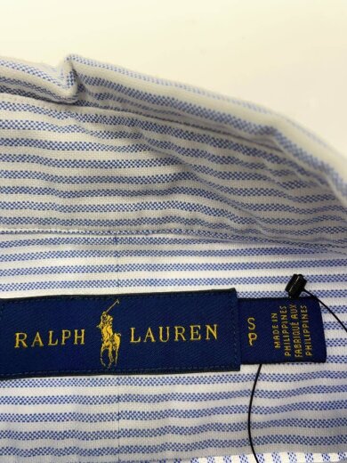 商品画像：長袖シャツ/S/コットン/ブルー/ストライプ 3