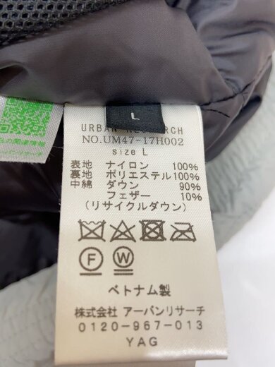 商品画像：ダウンジャケット/L/ナイロン/グレー/無地 5