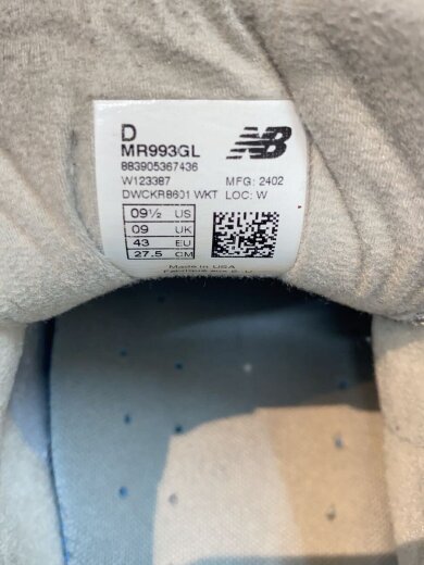 商品画像：ローカットスニーカー/US9.5/グレー/スウェード/MR993GL 5