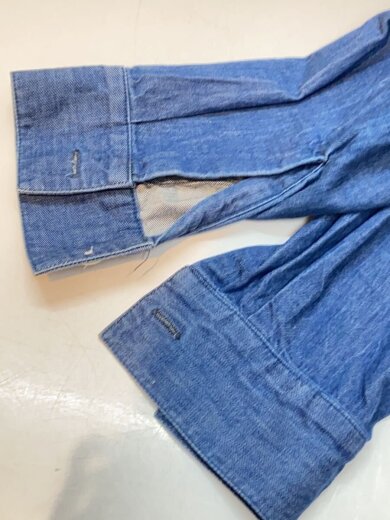 商品画像：ドロップショルダービッグシャツ/36/コットン/インディゴ/1201-SH07-051 7