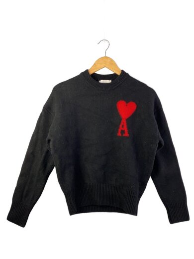商品画像：ニット・セーター(厚手)/S/ウール/ブラック 1