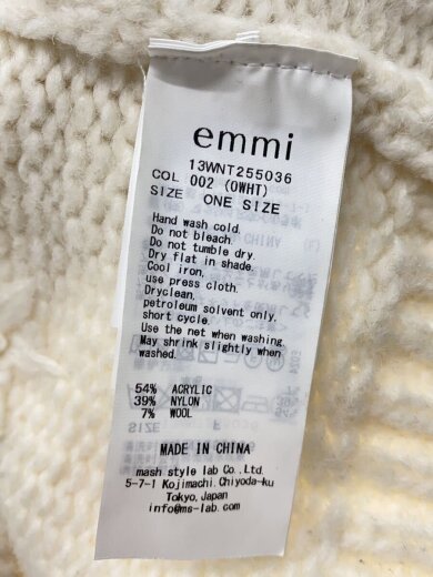 商品画像：ニット・セーター(厚手)/one/アクリル/ホワイト 4