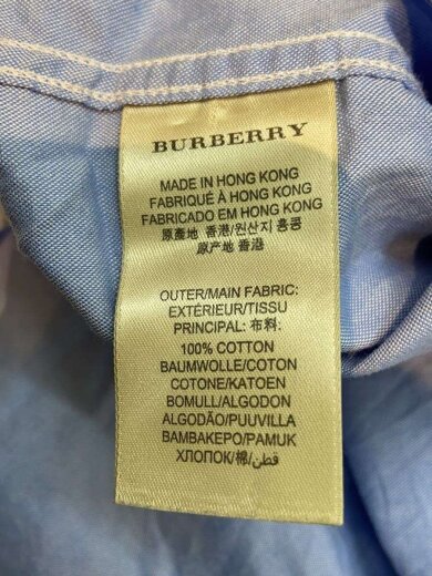 商品画像：長袖シャツ/S/コットン/ブルー/無地 4