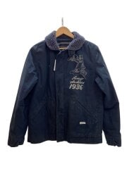 ジャケット/2/コットン/ネイビー