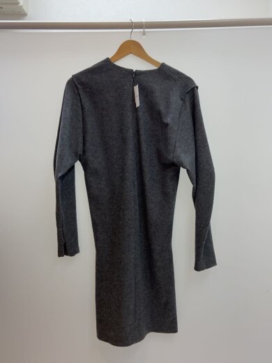 商品画像：長袖ワンピース/36/ウール/グレー/無地/WGZ1022109A005 2