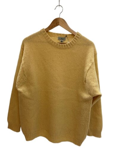 商品画像：ニット・セーター(厚手)/L/ウール/イエロー/無地 1