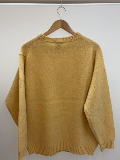 商品画像：ニット・セーター(厚手)/L/ウール/イエロー/無地 2