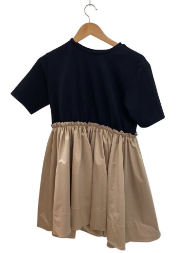 商品画像：半袖ワンピース/FREE/ポリエステル/ブラック/無地/534-311061 1