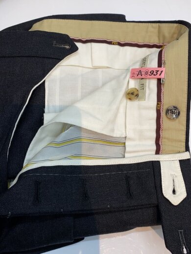 商品画像：ウールスラックスパンツ/GENTLEMAN FIT/スラックスパンツ/52/ウール/ブラック 3