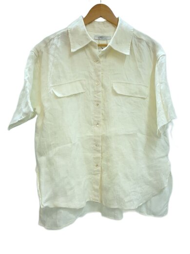 商品画像：ETRE TOKYO/半袖シャツ/FREE/リネン/ホワイト/無地/1223310096-0 1