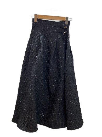 商品画像：FRAY I.D /スカート/0/ポリエステル/ブラック/無地/FWFS245043 1