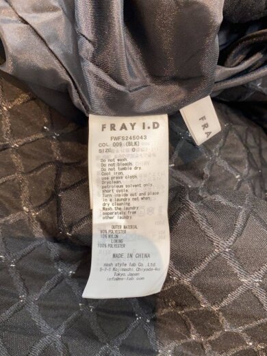 商品画像：FRAY I.D /スカート/0/ポリエステル/ブラック/無地/FWFS245043 6