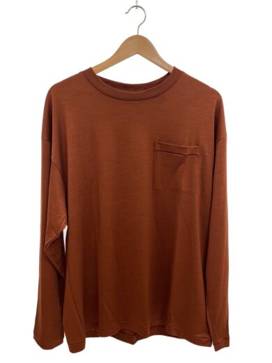 商品画像：長袖Tシャツ/7/ウール/オレンジ/無地/12-SS-013// 1