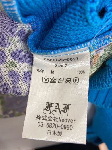 商品画像：カーディガン(厚手)/2/コットン/ブルー/無地/fafss23-0017 4
