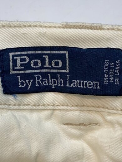 商品画像：90s/POLO CHINO/シミ有/カーゴパンツ/32/コットン/ホワイト 4