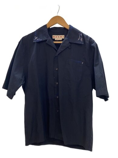 商品画像：MARNI/長袖シャツ/46/コットン/ブラック/無地 1