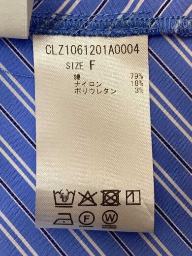 商品画像：スカート/FREE/コットン/BLU/ストライプ/clz1061201a0004// 6