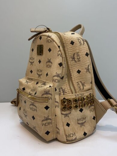 商品画像：リュック/レザー/クリーム/ヴィセトス/サイドスタッズ// 2