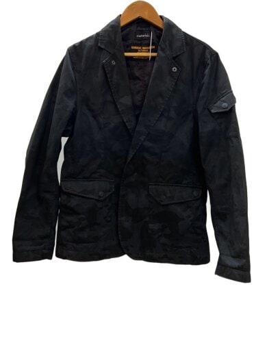 商品画像：MAHARISHI/テーラードジャケット/S/コットン/ブラック/カモフラ/07-07-072-3// 1