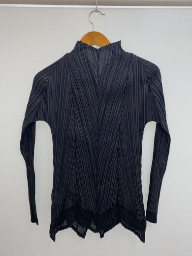 商品画像：ISSEY MIYAKE/カーディガン(薄手)/2/ポリエステル/ブラック/IM11FJ236 2