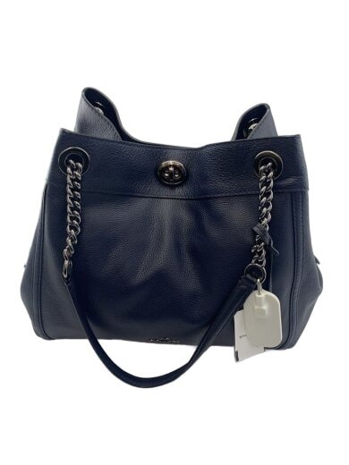 商品画像：ハンドバッグ/レザー/NVY/36855 1