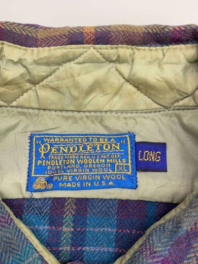 画像：PENDLETON長袖シャツ/XL/ウール/PUP/チェック3