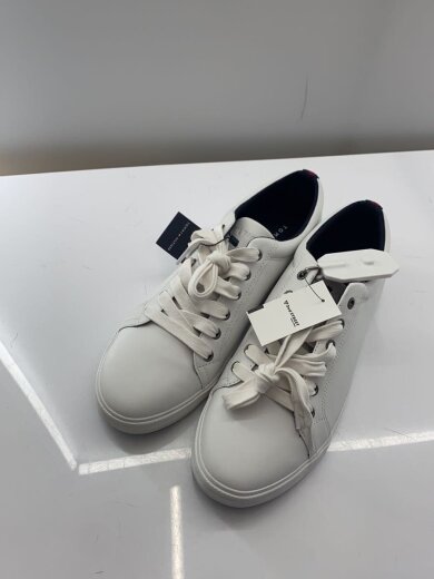 画像：TOMMY HILFIGERローカットスニーカー/28cm/WHT/レザー2
