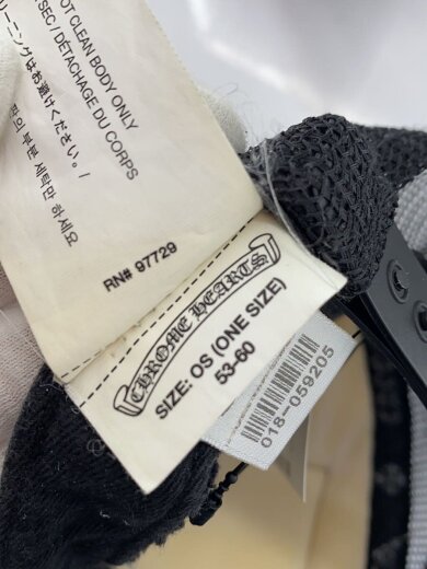 画像：CHROME HEARTSキャップ/--/コットン/BLK/メンズ6