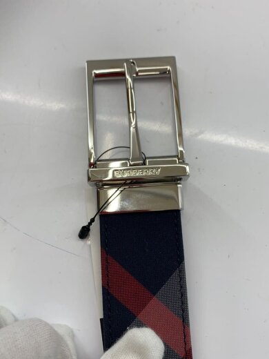 商品画像：ベルト/--/NVY/チェック/メンズ/8084067 3