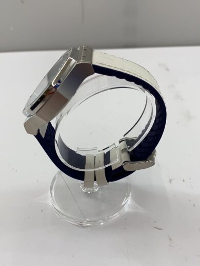 商品画像：ソーラー腕時計/アナログ/フェイクレザー/BLU/WHT/EVS43 2