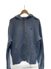 ジップパーカー/--/コットン/BLU/フロントシミ有