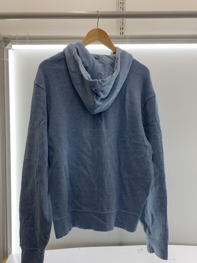 商品画像：ジップパーカー/--/コットン/BLU/フロントシミ有 2