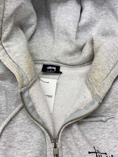 商品画像：ジップパーカー/XL/コットン/GRY/無地/Z4000SZS19 7