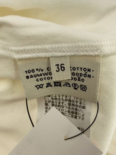 商品画像：長袖Tシャツ/36/コットン/WHT/無地 4