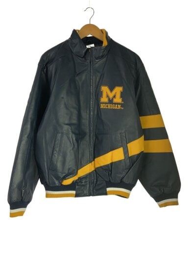 商品画像：Carl Banks/G-Ⅲ Sports MICHIGAN/レザージャケット/M/レザー/NVY 1